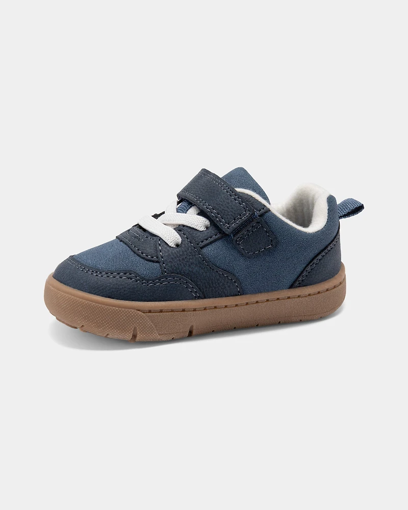 Baby Boy Every Step® First Walker Casual Shoes - Blue/Brown
