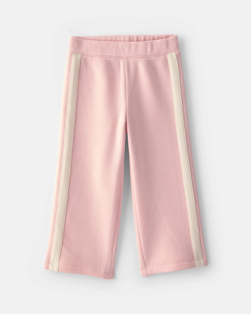 Baby Girl 2-Piece Fleece Long-Sleeve Top & Pant Set - Cream