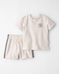 Baby 2-Piece Organic Cotton French Terry Top & Short Set