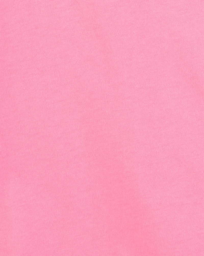 Girls Pink Cotton Tee