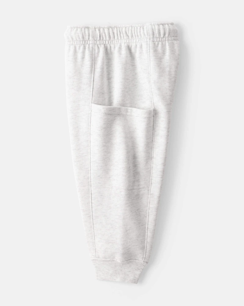 Baby Boy DayDream Fleece Juice Box Crew Long-Sleeve Tee & Pant Set - Green