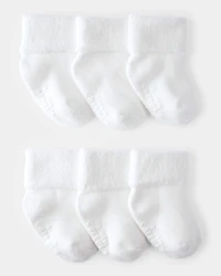 Baby 6-Pack Foldover Booties
