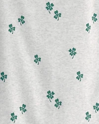 Kid Organic Cotton Pyjamas Lucky Clovers Print