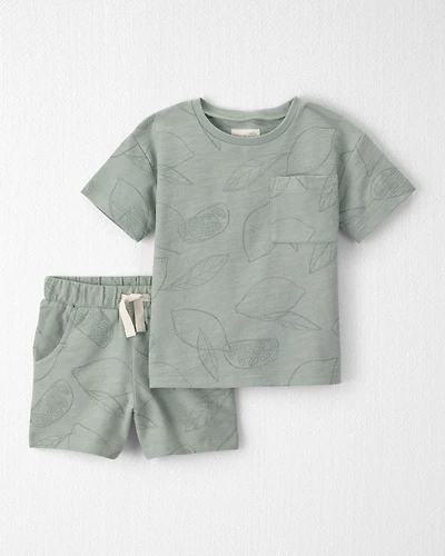Toddler Boy 2-Piece Shorts Set Made with Organic Cotton Sienna Breeze