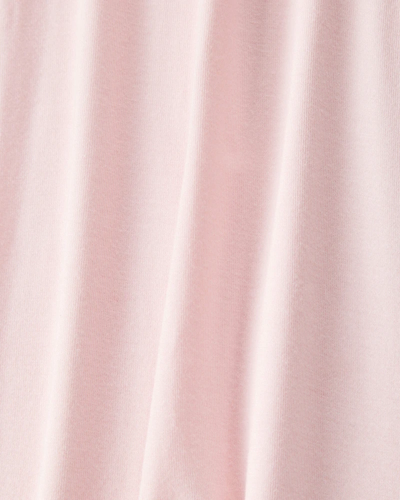 Baby Girl Solid 2-Way Zip PurelySoft Sleeper Pyjamas - Light Pink