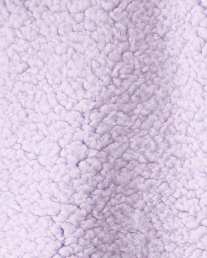 Baby Girl DayDream Fleece Quarter-Zip Pullover Sweatshirt - Purple