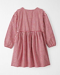 Girls Organic Cotton Flannel Dress