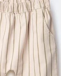 Toddler Striped Playground Pant - Beige/Olive