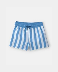 Toddler Boy 2-Piece Whale Rashguard & Swim Trunk Set - Blue