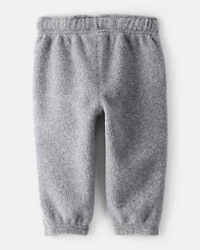 Baby Boy Fleece Joggers - Grey