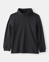 Boys Long-Sleeve Turtleneck - Black