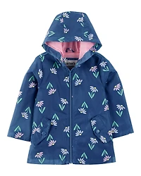 Toddler Colour Changing Rain Jacket - Navy