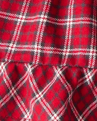 Baby Girl Plaid Cotton Skirt - Red