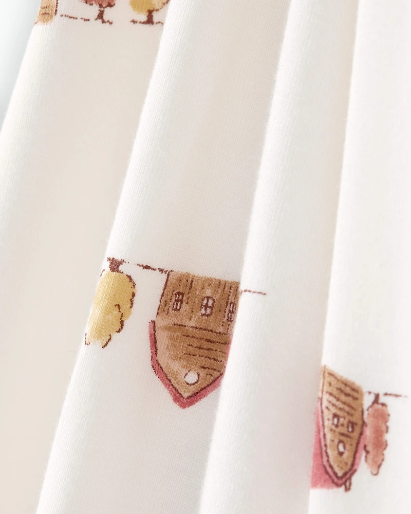 Toddler Barn Print PurelySoft 2-Piece pyjamas - Ivory