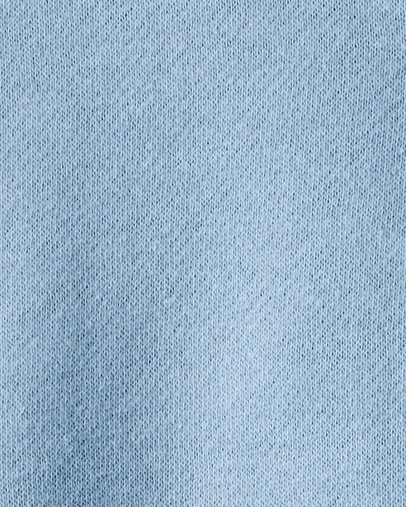 Baby Boy Solid Fleece Long-Sleeve Sweatshirt - Blue