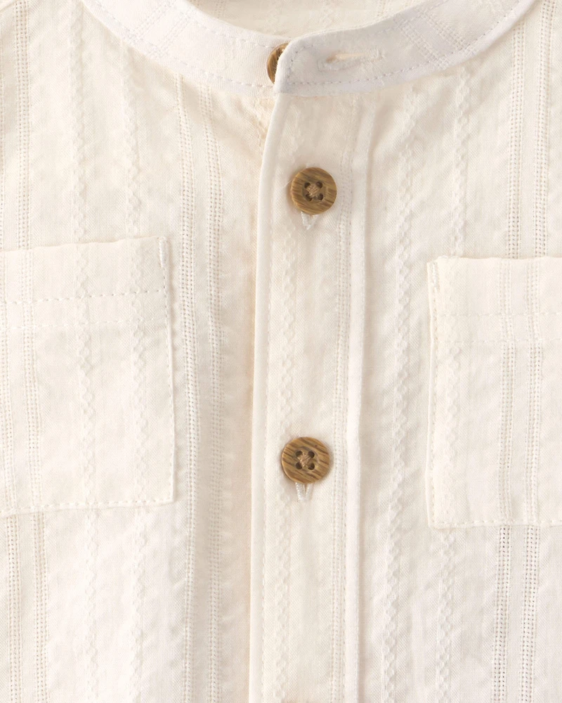 Baby Boy 3-Piece Solid Short-Sleeve Top & Short Set