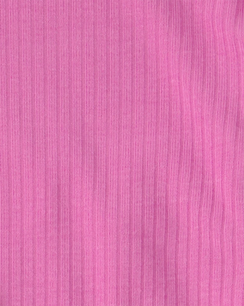 Baby Girl 2-Pack Flamingo PurelySoft Long-Sleeve Multipack Bodysuits - Pink/Ivory