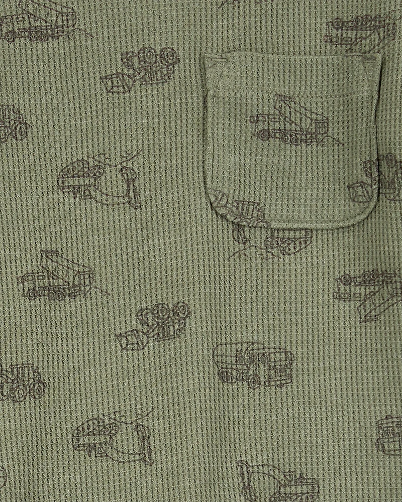 Baby 2-Piece Construction Outfit Set - Olive