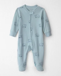 Baby Organic Cotton Sleeper Blue Bears
