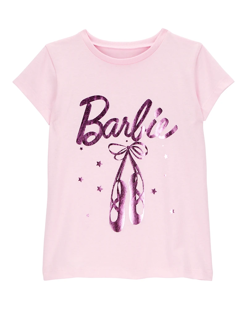 Toddler Barbie™ Ballet Foil Short-Sleeve Graphic Tee - Pink