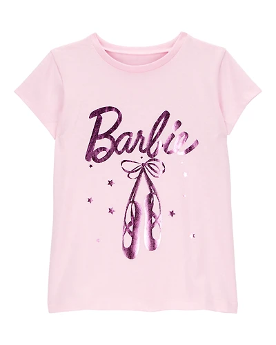 Toddler Barbie™ Ballet Foil Short-Sleeve Graphic Tee - Pink
