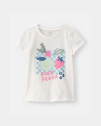 Toddler Girl 'Farm Fresh' Fruit Graphic Tee - Ivory