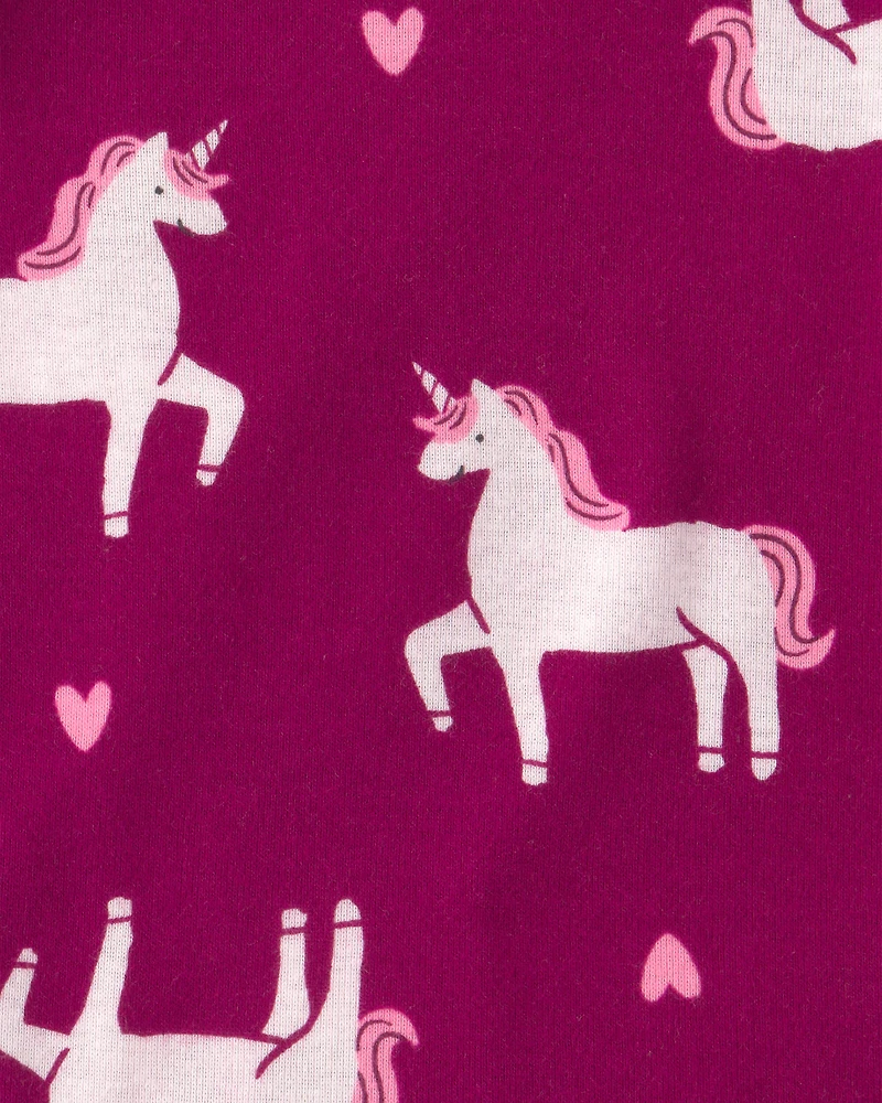 Baby Girl 5-Pack Unicorn Short-Sleeve Bodysuits