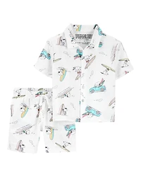 Toddler Snoopy 2-Piece Gauze Outfit Set