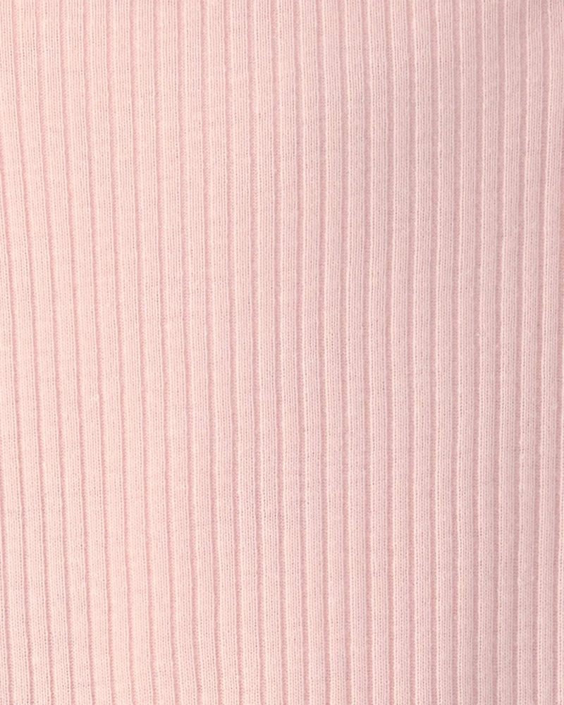 Baby Girl 2-Piece Floral Overall Set - Pink/Ivory