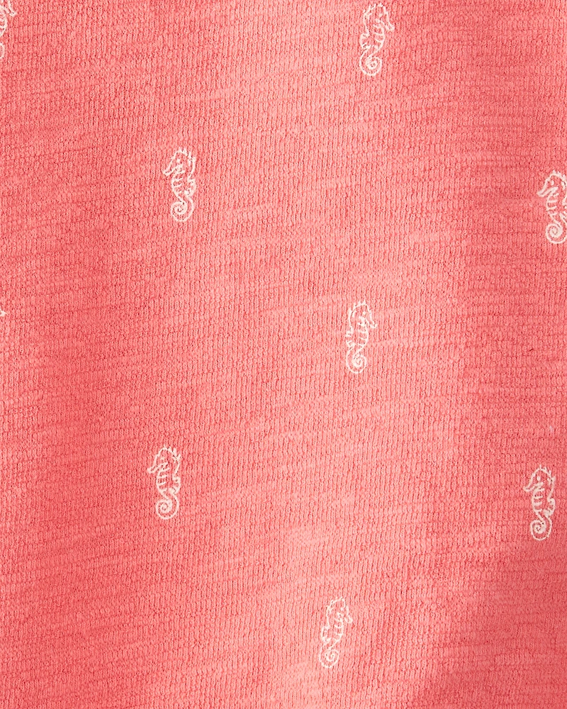 Baby Seahorse-Print Romper Made with Organic Cotton