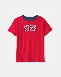Boys 'Got That Rizz' Graphic Tee - Red