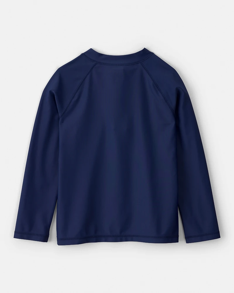 Boys Long-Sleeve Rashguard Top - Navy