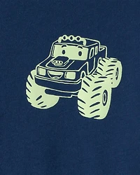 Toddler Boy Monster Truck Graphic Tee - Blue