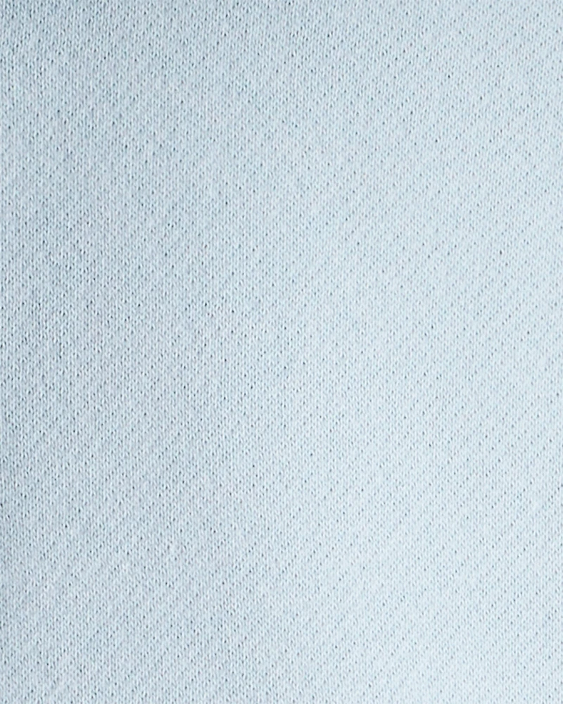 Baby Girl Long-Sleeve Quarter-Zip Pullover Sweatshirt - Blue