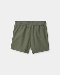 Baby Boy Canvas Shorts - Green
