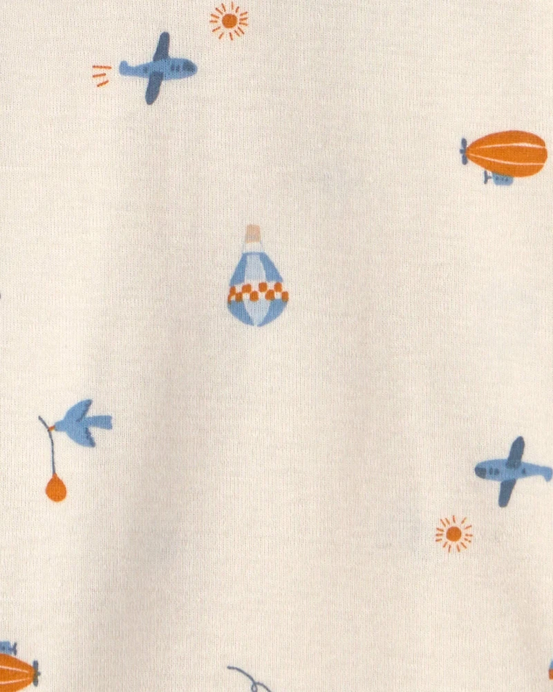 Baby Boy 5-Pack Airplane Multipack Bodysuits