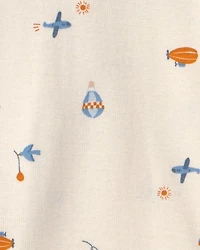 Baby Boy 5-Pack Airplane Multipack Bodysuits