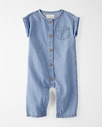 Baby Organic Cotton Chambray Jumpsuit