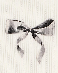 Kid Bow Pointelle Baby Tee