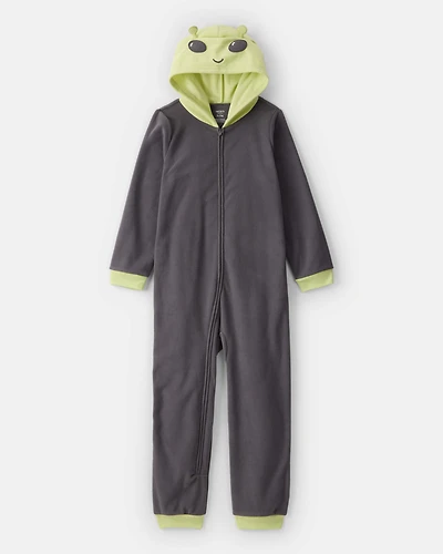 Boys Alien Fleece Long-Sleeve Snug Fit 1-Piece Pyjamas