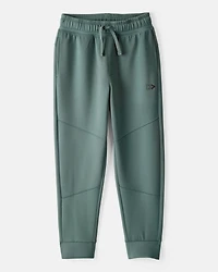 Boys Cotton Active Pants - Green