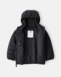 Toddler Boy Midweight Packable Puffer
