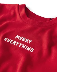 Kid Merry Everything Holiday Sweatshirt Made with Organic Cotton