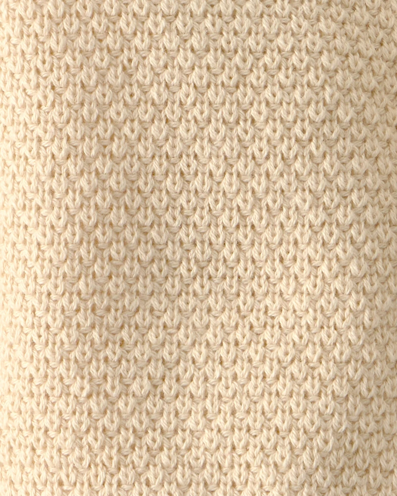 Baby Girl Organic Cotton Sweater with Bows