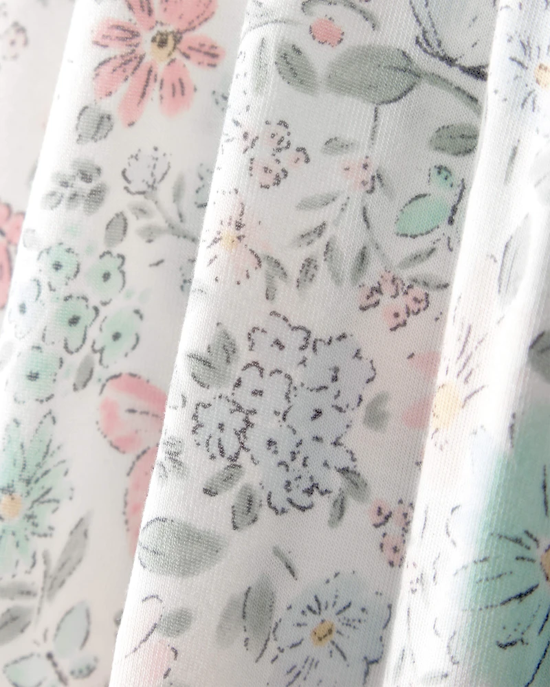 Baby Girl 2-Pack Butterfly Garden PurelySoft Caps