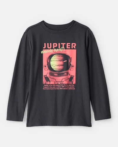 Boys Planet Long-Sleeve Graphic Tee - Black