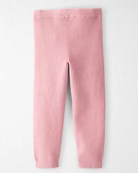 Toddler Girl Organic Cotton Sweater Knit Pants