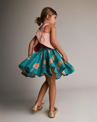 Toddler Girl Avenue Twirl™ Mini Skirt Floral Print - Green