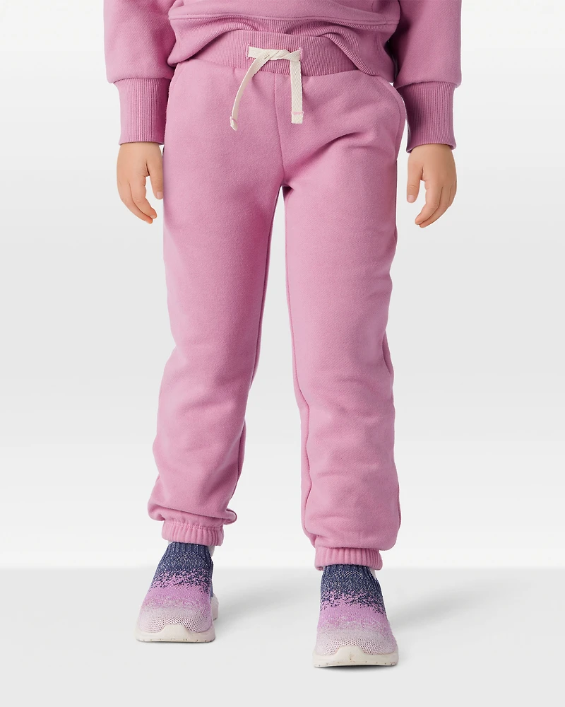 Toddler Girl Cotton Joggers - Purple