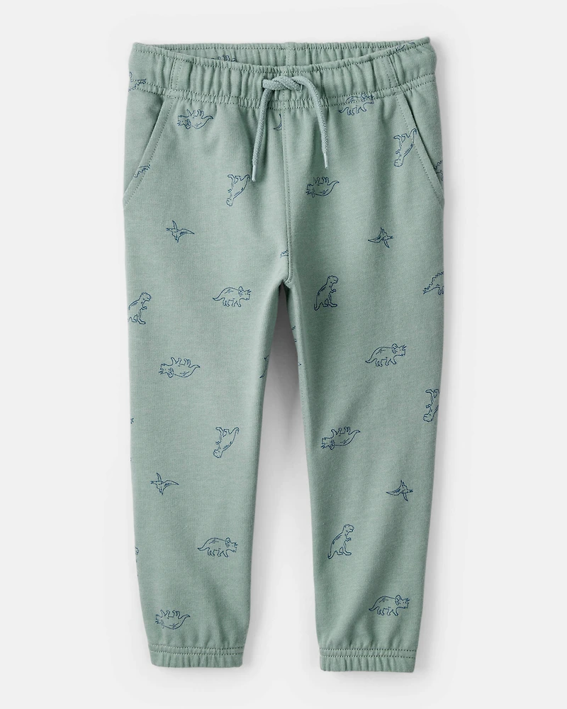 Toddler Boy DayDream Fleece Dinosaur Print Long-Sleeve Tee & Pant Set